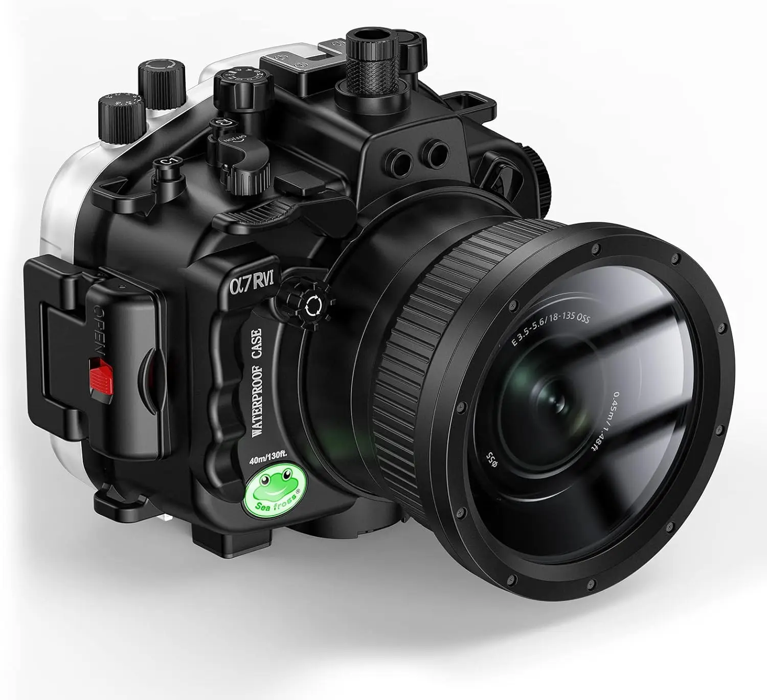 Canmeelux Custodia Impermeabile Per Immersione 40M/130Ft Funziona Per Sony A7Rav With16-35Mm F4.0 Za Os,16-35Mm F2.8 Gm, Obiettivo F4.0 Da 24-70Mm