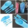 4pcs/set, Plastic Durable Bucket shovel Potted Cultivation cylinder MeatPlant soil shovel Garden Tools Mini Garden Planting Tool 6