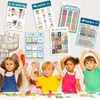 16Pcs Montessori Enlighten Early Education English Wall Chart Poster Repeatedly Busy Card Paste Matching Book for Kids Toys Gift 5