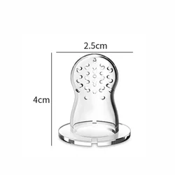 Silicone BPA-Free Baby Fruit Feeder and Food Spoon Set (Replace Nipple S)
