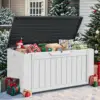 Extra Large160 Gallon Spacious Deck Container, Waterproof Outdoor Storage Chest for Patio Furniture Pillows, Gardening Equipment 6