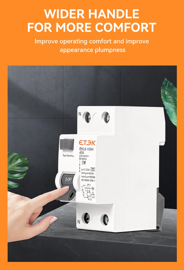 corrente residual eletromecânica ac 2p 2 polo