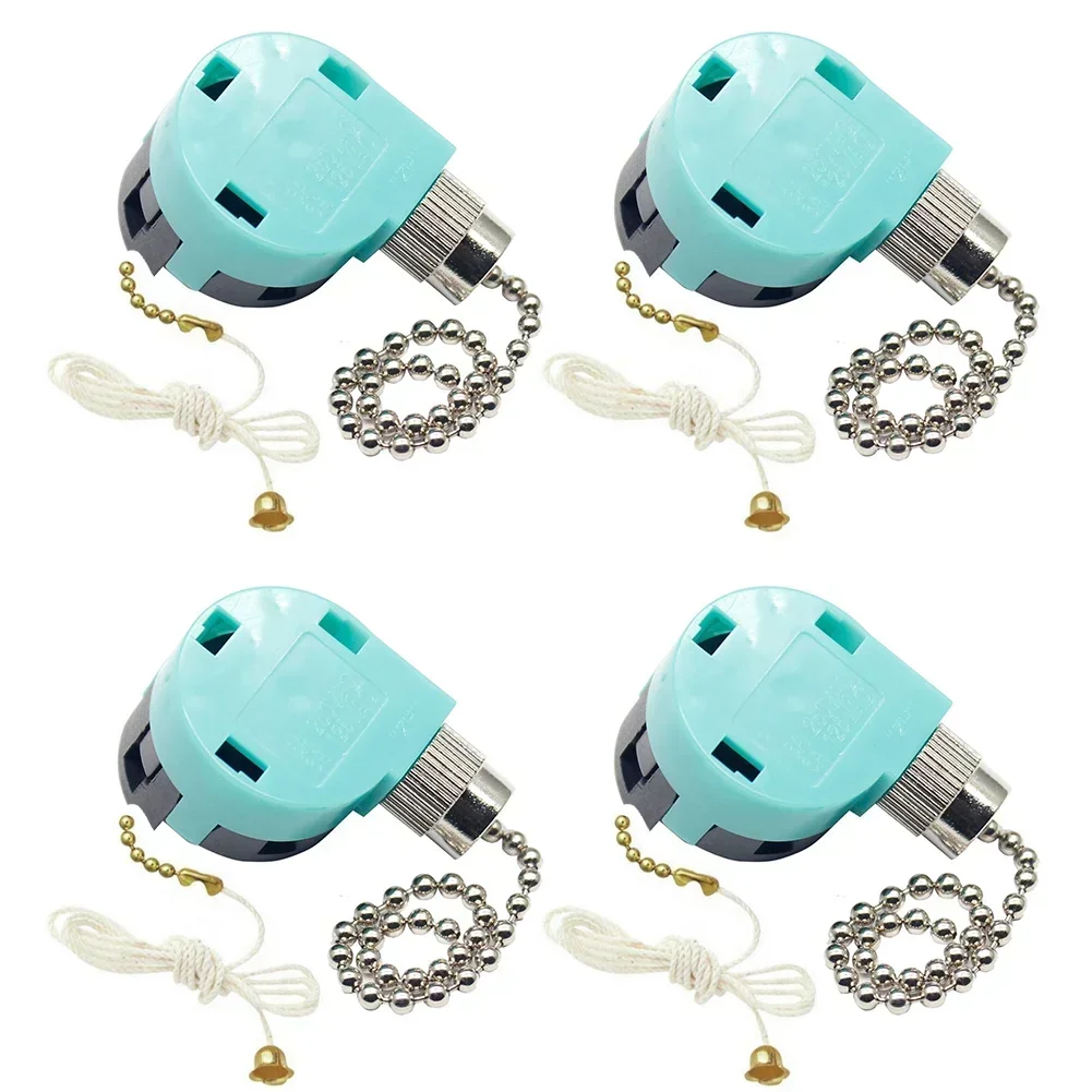 Fan Pull Switch 4Pcs ZE-268S2 3 Speed 4 Wire Switches For Hunter Harbor Breeze Hampton Bay Fan For KTE 308A E87438 3089T