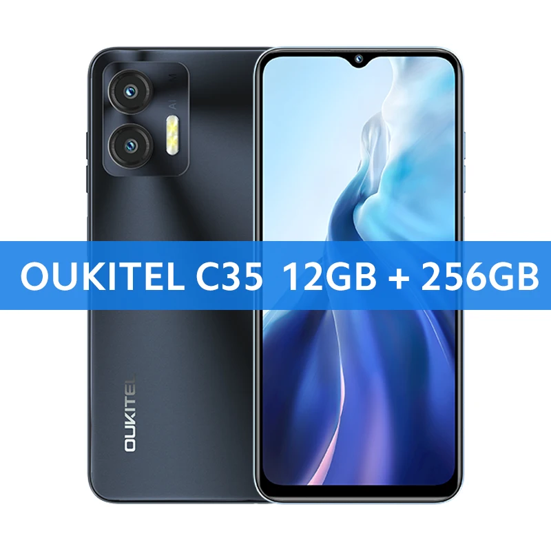 OUKITEL C35 スマートフォン グローバルバージョン 6.56 インチ HD+