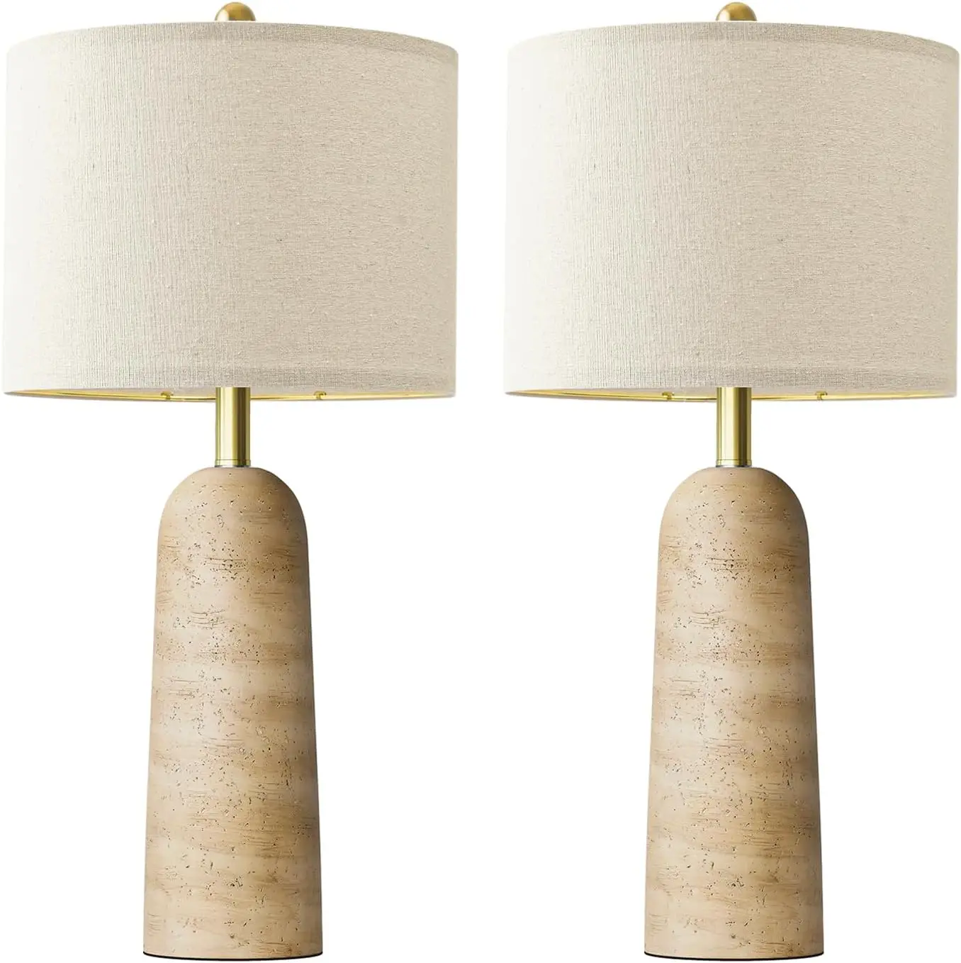 Travertine-inspired lamp image 1