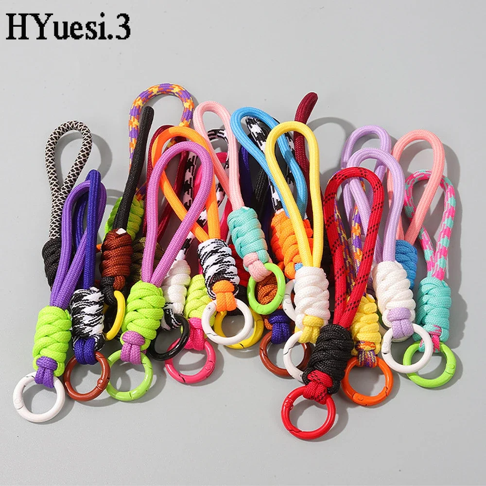 5 Pieces Paracord Keychain Braided Paracord Lanyard Clips For Camping  Hiking Clip Water Bottle Keys Backpack Tools