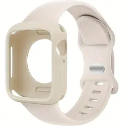 Silicone Sport Strap with TPU Soft Silicone Protective Case - 40mm series 654se (Starlight)