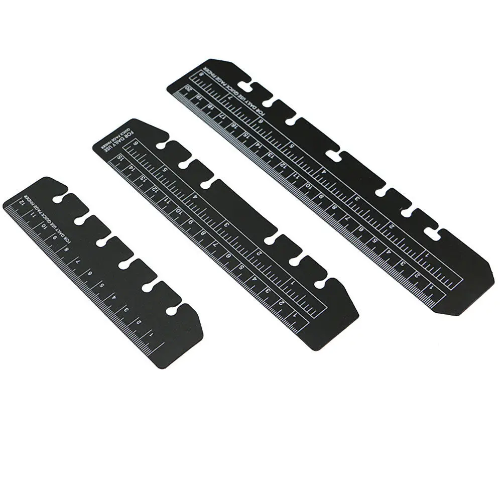 3Pcs 투명 PVC 분리기 눈금자 페이지 파인더 6 홀 바인더 노트북용 경량 얇은 휴대용 A5 A6 A7 학교 사무실