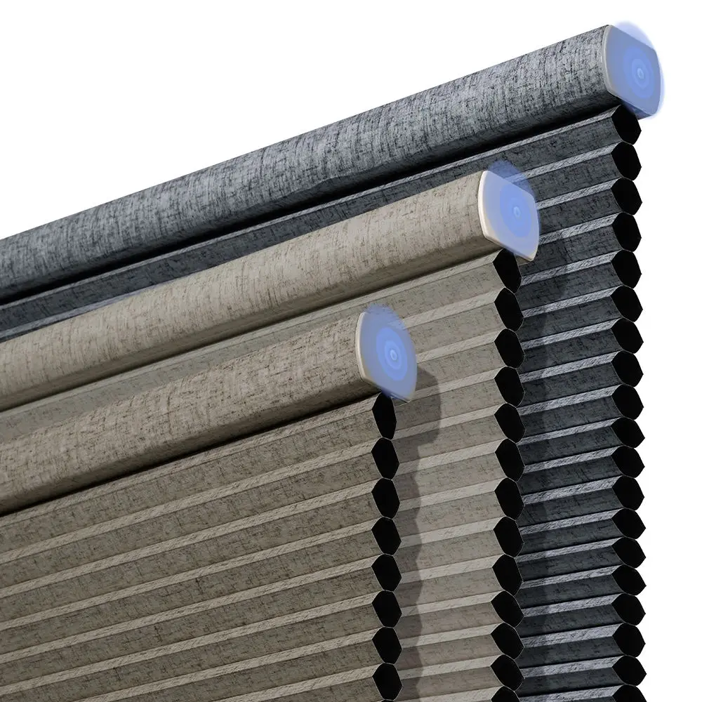 ม่านรังผึ้งแบบไร้สาย ควบคุมด้วยระบบสมาร์ท ป้องกันรังสียูวี ป้องกันแสงภายนอก สำหรับบ้าน กำลังขายดี 1