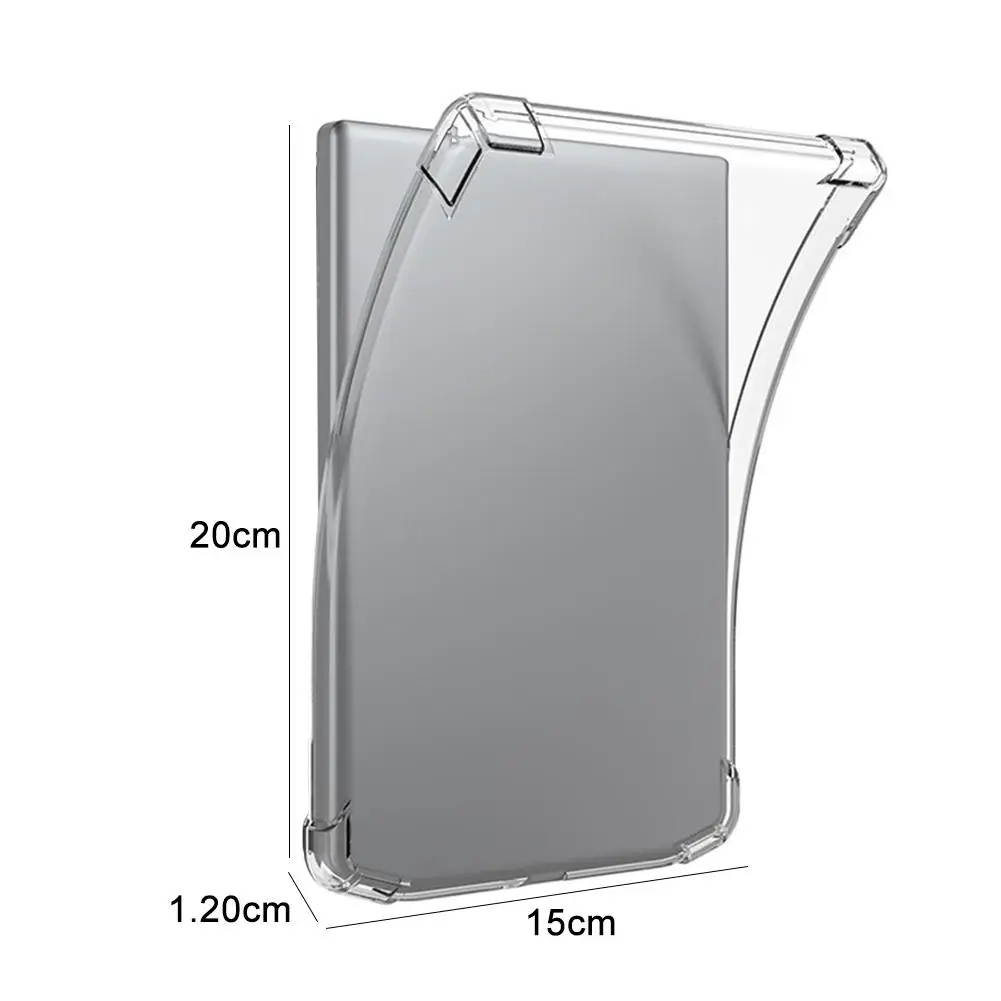 Ereader Case Pocketbook Verse Pro Color Silicone Protective Case EBook Clear TPU Back Cover Anti Drop Shockproof Protector Shell