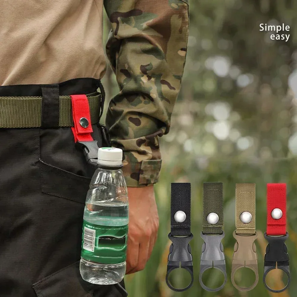Water Bottle Holder Webbing Buckle Hook Clip for Outdoor Nylon Climb Backpack Camping