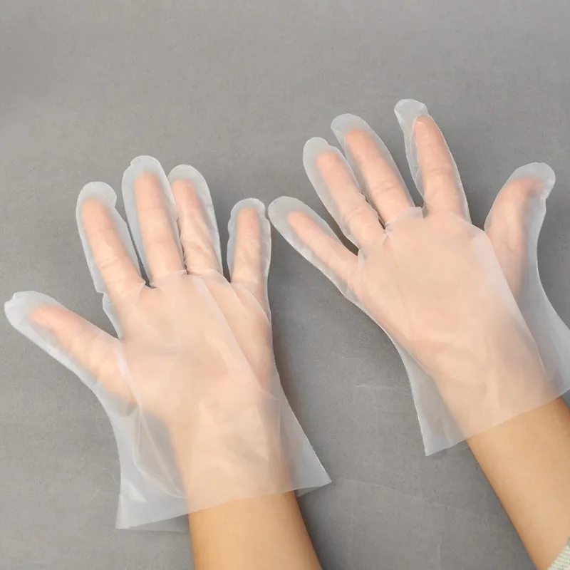 Disposable Gloves Transparent Thickened Restaurant Home Food Grade Anti-oil Kitchen Accessories Vinyl Disposable Gloves Disposable Nitrile Gloves Disposable Plastic Gloves Disposable Gloves