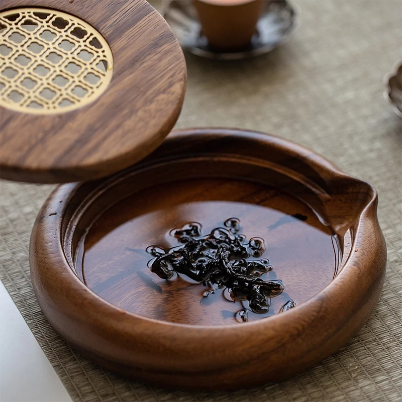 Elegant Walnut Tea and Coffee Tray - Solid Wood Serving Accessory