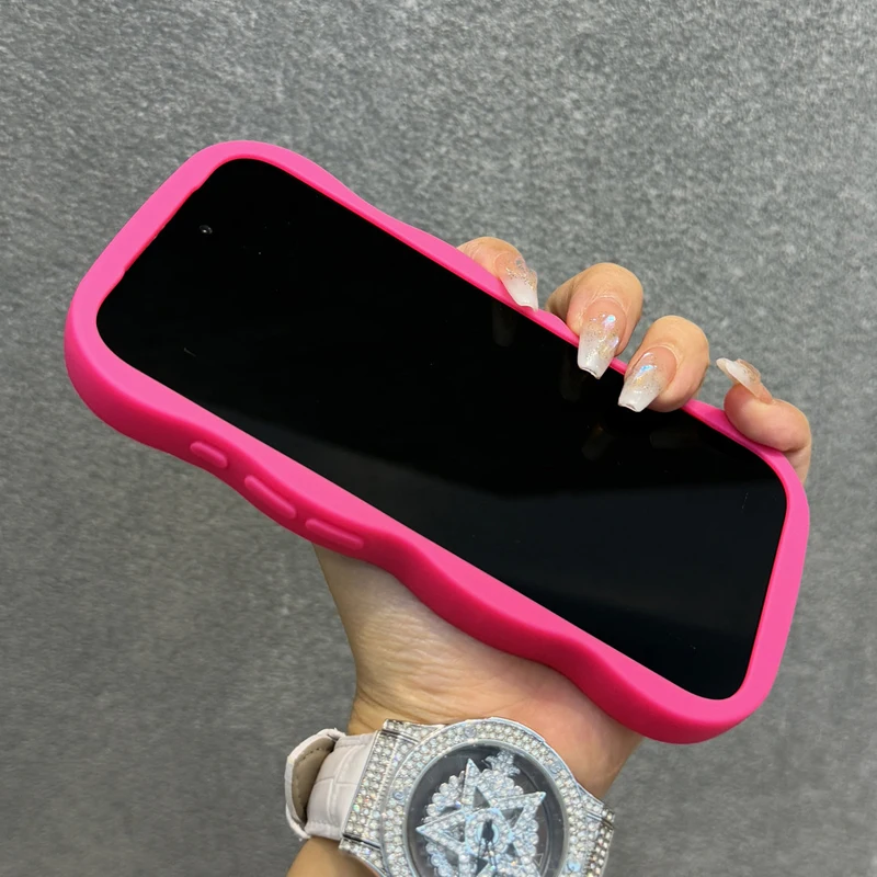 Luxury Matte Wave Bumper Shockproof Armor Case with MagSafe Compatibility
