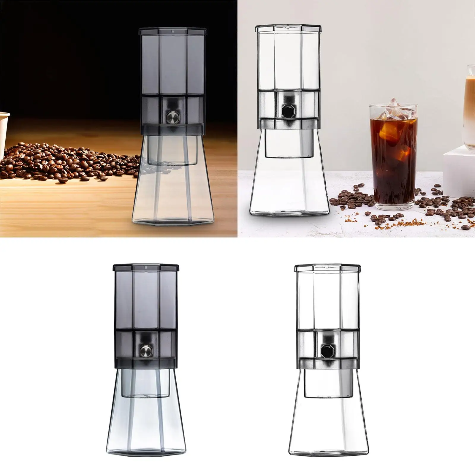 Cold Brew Coffee Maker Glass Coffee Pitcher Coffee Machine Iced Coffee Maker Drip Coffee Pot for Cafe Picnic Office Home Party 2