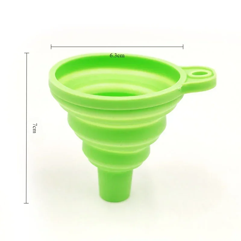 Filling Funnel Car Oil Funnel Silicone Universal Collapsible Portable For Engine Pouring