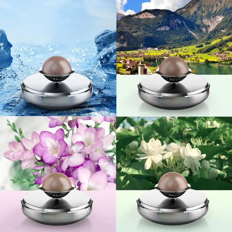 

Освежитель воздуха на солнечной батарее для автомобиля, двухрежимный вращающийся мини-ароматизатор, диффузор для салона автомобиля, украшение для автомобиля