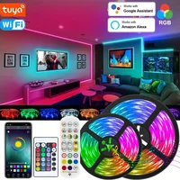 WiFi LED Strip Light Tuya Smart Life Flexible Light Lamp USB RGB5050 Desktop Screen TV BackLight Diode Tape Support Alexa Google 1
