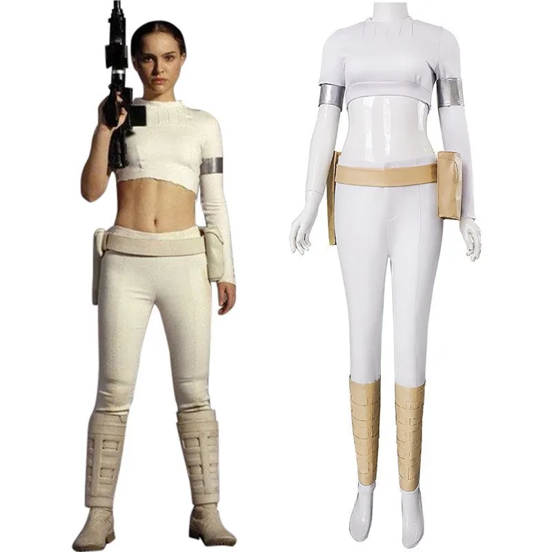 Star Wars Padmé Amidala Geonosis Battle Dress Cosplay Costume