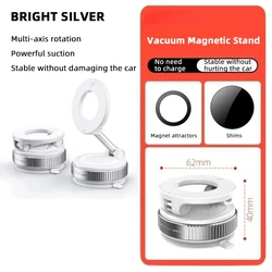 Versatile Magnetic Phone Holder with 360° Rotation (WHITE)