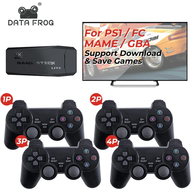 Dados Sapo 4k Tv Consola De Jogos De Vídeo Com 2.4g Controlador Sem Fio  10000 Jogos Clássicos Apoio Ps1/gba Retro Jogo Consola Dendy - Consoles De  Vídeo Game - AliExpress