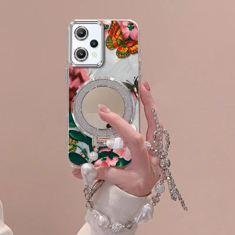 Vivid Flowers Bracelet Holder Phone Case Cover