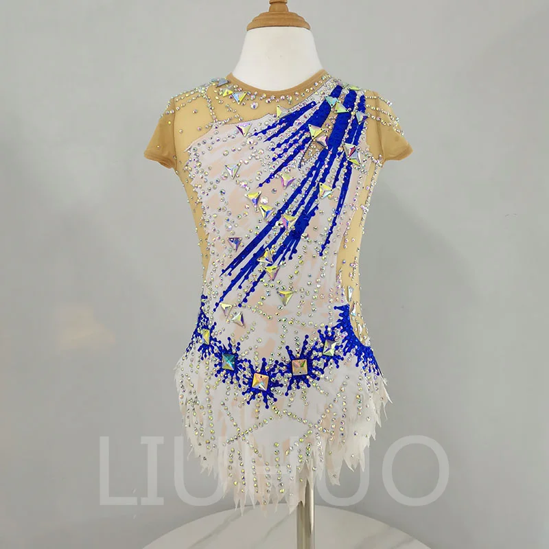 

LIUHUO Artistic gymnastics suit fitness competition suit professional performance suit white