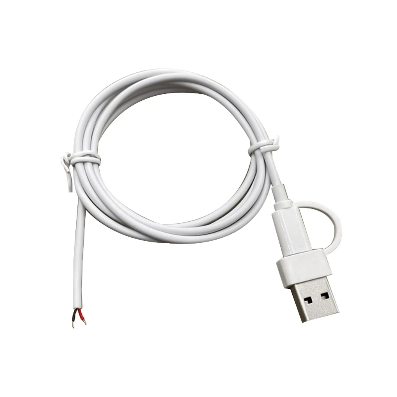 

USB C Male Bare Cable Pigtail Open End Extension Cable 5V 2A DIY Connector