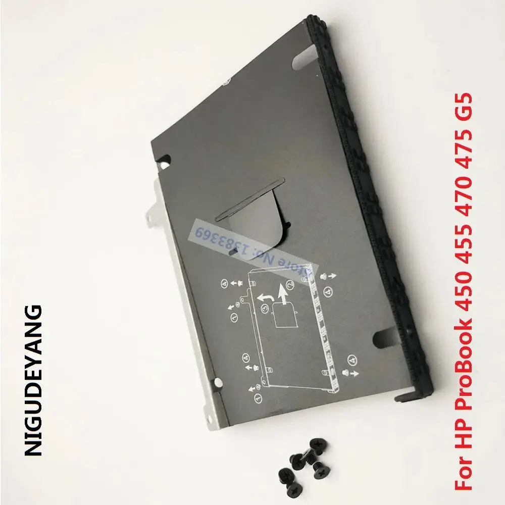HP ProBook 450 455 470 475 G5용 교체용 기본 2.5 HDD SSD 하드 드라이브 캐디 프레임 트레이 캐리어