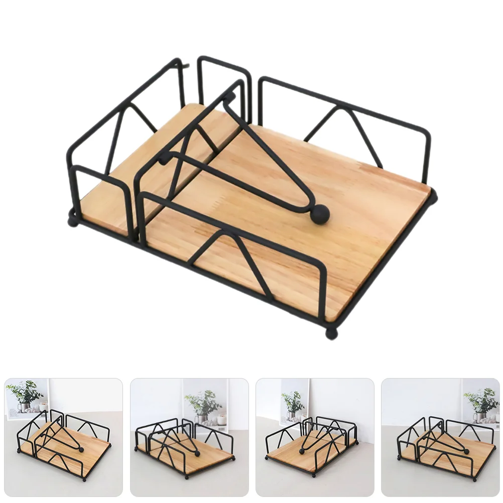 

Плоский бумажный держатель для салфеток, Утяжеленный рычаг, деревенский Железный держатель для салфеток, фермерский Настольный диспенсер для салфеток, контейнер для кухни