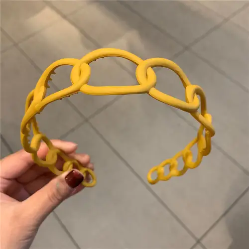 2024 New Fashion All-match Acrylic Sweet Circle Headband Hairbands for Women Girl Clamp Hair Accessorie Headwear Wholesale - Image 7