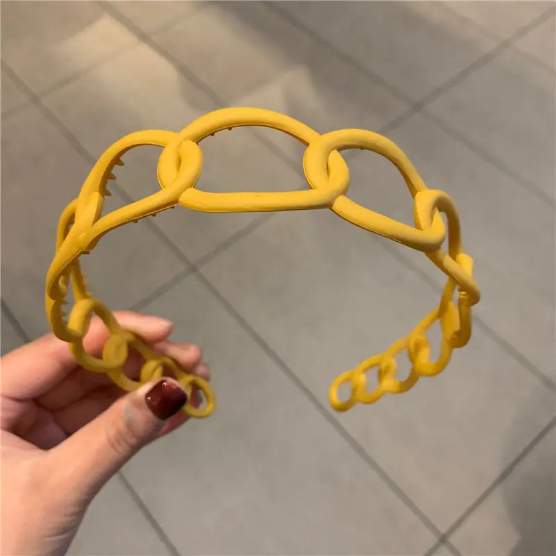 2024 New Fashion All-match Acrylic Sweet Circle Headband Hairbands for Women Girl Clamp Hair Accessorie Headwear Wholesale - Image 7