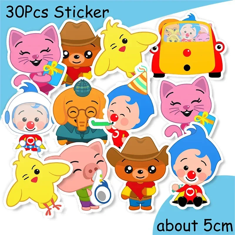 MINISO Clown Magic Party Supplies Tableware Paper Cup Plate Napkin Flag Baby Shower Balloons Graduation Party Decoration