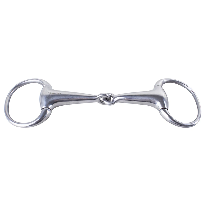 4.5 inch Horse Hollow Mouth Eggbutt 5 inches Riding Gag Bit 6inches Stainless Steel Bit Silivery Color Durable  Horse Armature