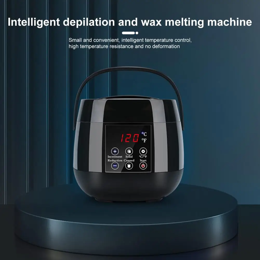Waxing Kit Wax Warmer Intelligent Control Temperature Wax Epilator 100W Heater Hair Removal ABS Melt Machine with Bowl