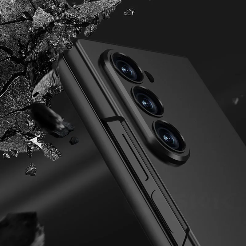 Shockproof Armor Plastic Case For Samsung Galaxy Z Fold 6 Outer Screen Glass Pro