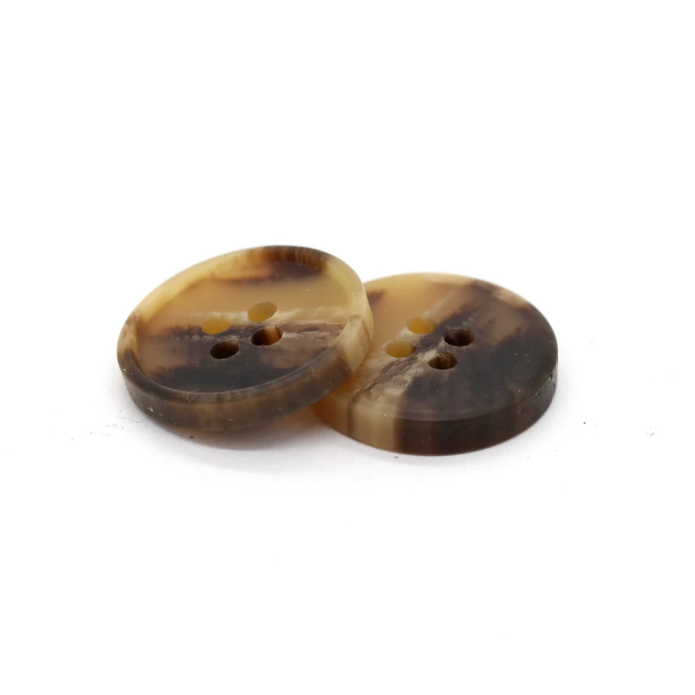 EQUBO 15/18/25/28mm Classical Women Coat Resin Horn Buttons for Clothing Fashion Suit Blazer Windbreaker Sewing Buttons for DIY 5