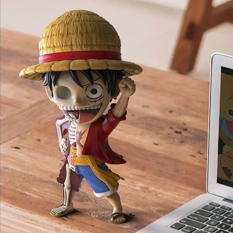

One Piece Cartoon Semi-Anatomical Series Figure Ornaments Zoro Luffy Animation Peripheral Model Children's Toys Christmas Gifts