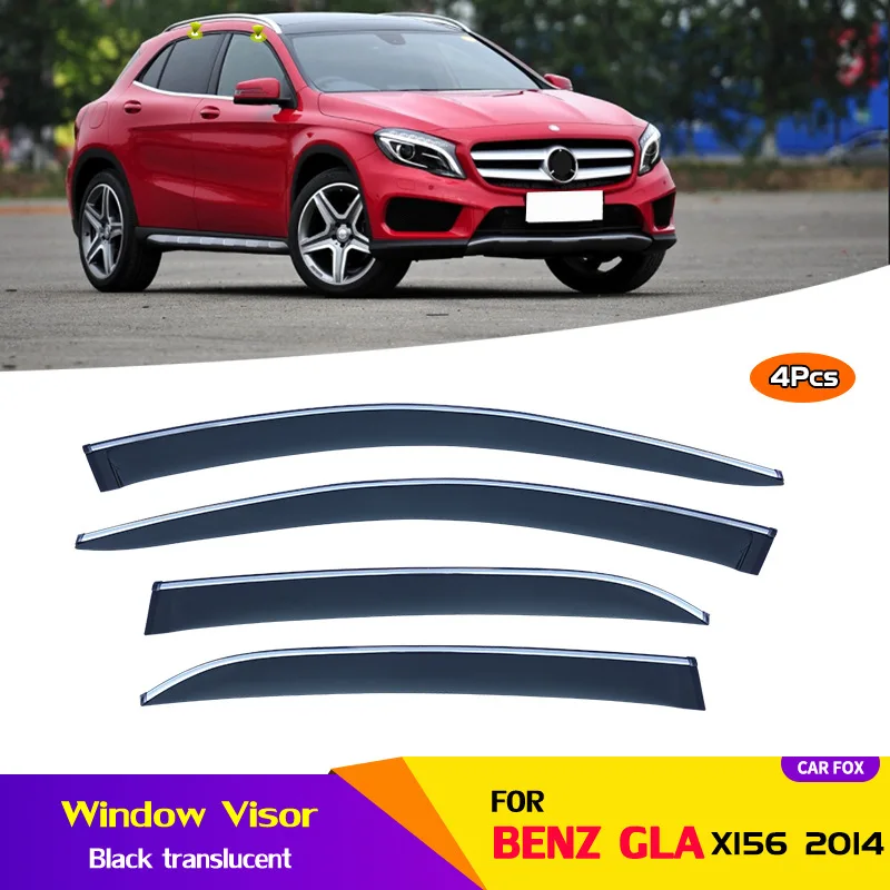 For Benz GLA X156 2014-.H247 Accessories Side Window Visors Weather Guard Door Visor Vent Shades Door Visor Vent Shades