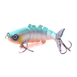 New Coming 110mm 25.5g Hard Multi-jointed Swimbait 3D Eyes 7 Segment Minnow Bait Tackle Fishing Lures Sinking Wobbler Pesca Bass