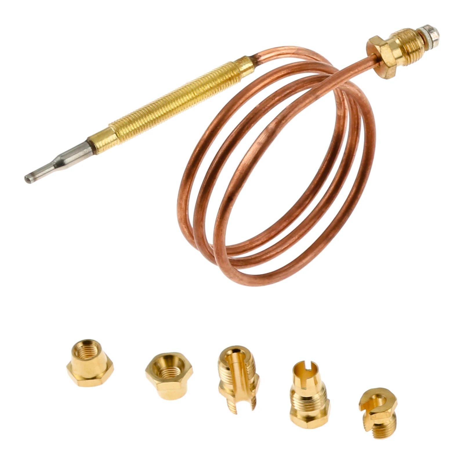 60/90/150cm Gas Thermocouple Thermo Couple Valve for Hot Water Boiler with 5 Fixed Parts Gas Appliances for Ovens Cooking