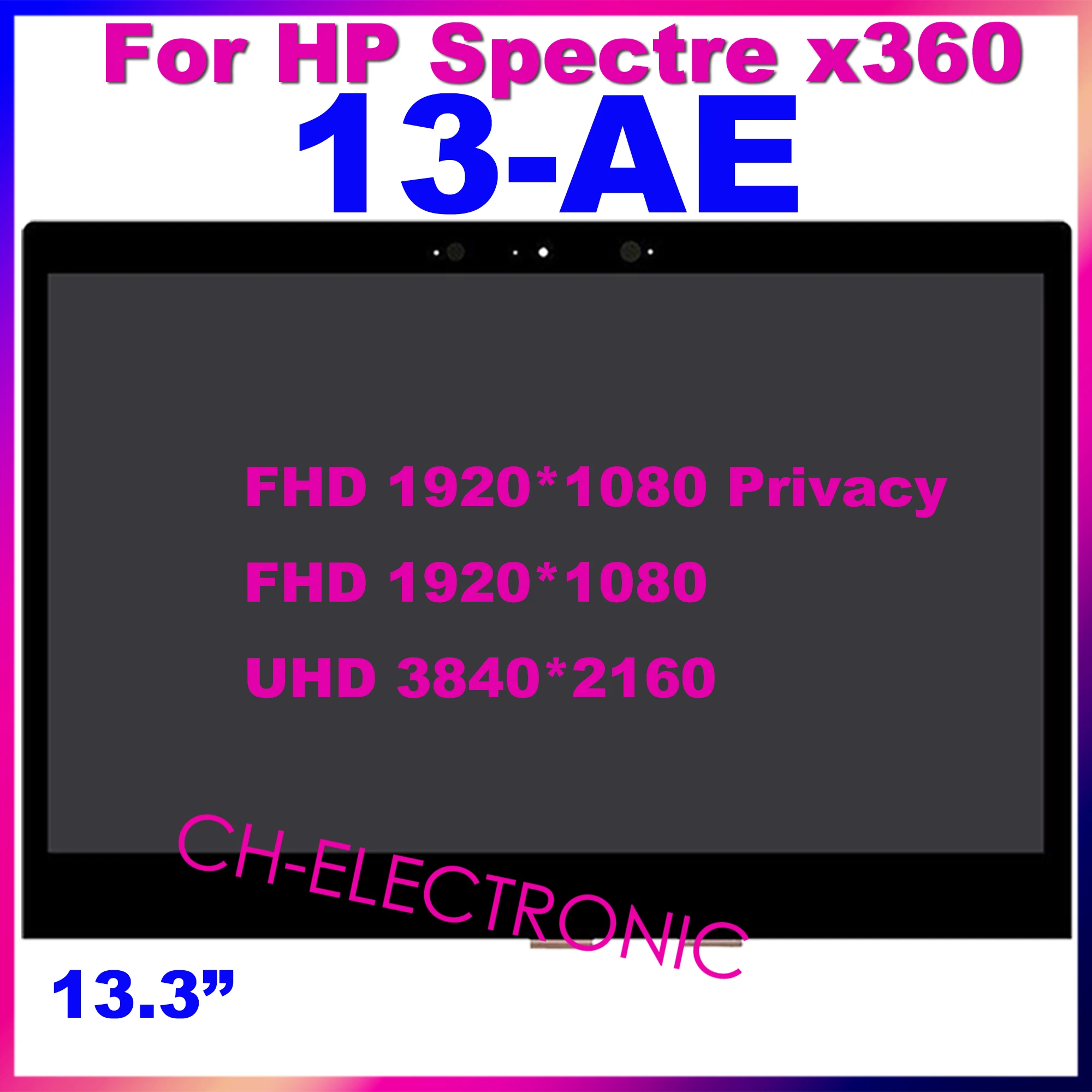 HP Spectre X360 13-AE LCD ÷ ġ ũ Ÿ  ü г, 13-Ae L02542-001 B133HAN05.5, 13.3 ġ