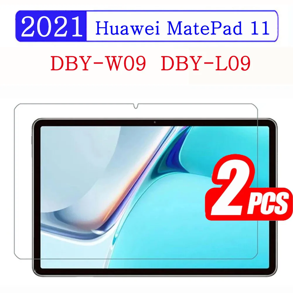 tablet chargers (2 Packs) 9H Premium Tempered Glass For Huawei MatePad 11 2021 DBY-W09 DBY-L09 Full Coverage Screen Protector Tablet Film stickers tablet