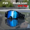 FXR Motorcycle Glasses Double Layer Anti Fog Lens Motocross Goggles Dirt Bike ATV Ski Goggles Moto Outdoor Cycling Sunglasses 2