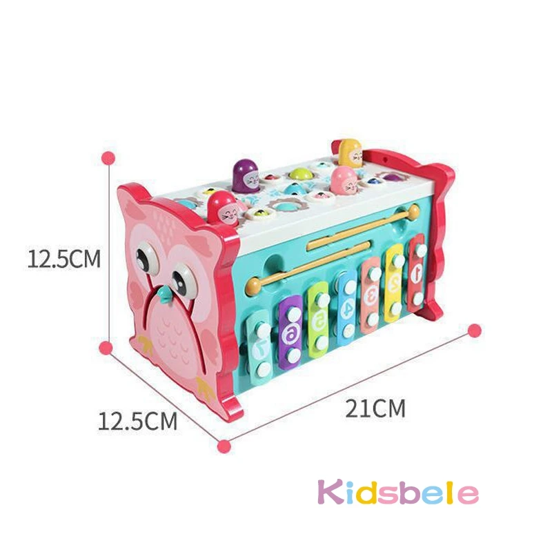 Hammering Toys Montessori 8 in 1 Fishing Games Fine Motor Skill Toddler Activities Baby Early Learning Educational Toy 2