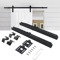 2pcs Soft Close Mechanism For Damper Sliding Barn Door Hardware Hanging Rail Track Kit Buffer Damper Track Without Punching 1