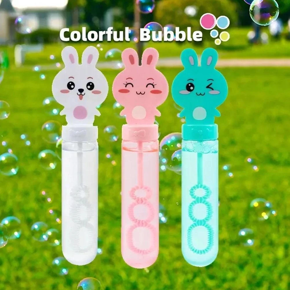 

3PCS Cartoon Mini Bubble Wands Soap Water Bubble Bottle Bubble Stick Machine Kids Outdoor Bubble Blowing Toys for Children Baby