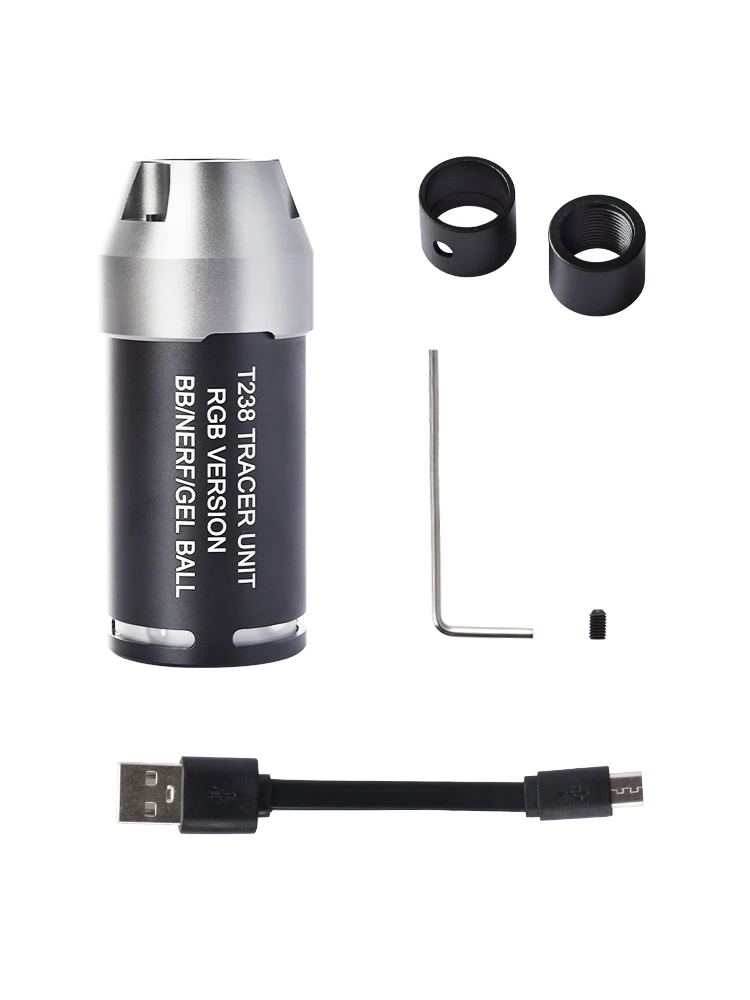 T238 Wargame Airsoft Gun 14mm CCW Tactical RGB Tracer Unit Lighter Light Pistol BBS Glow in Dark 19mm,16mm adapter for nerf 2 T238 Wargame Airsoft Gun 14mm CCW Tactical RGB Tracer Unit Lighter Light Pistol BBS Glow in Dark 19mm,16mm adapter for nerf 2