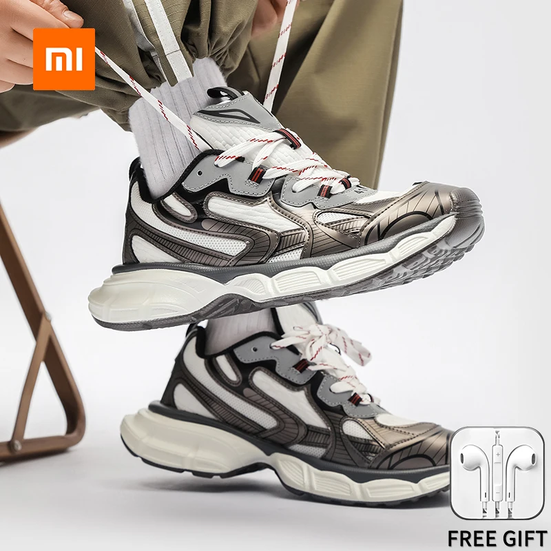 

Кроссовки Xiaomi Youpin мужские резиновые, повседневная обувь, громоздкие кеды, Нескользящие