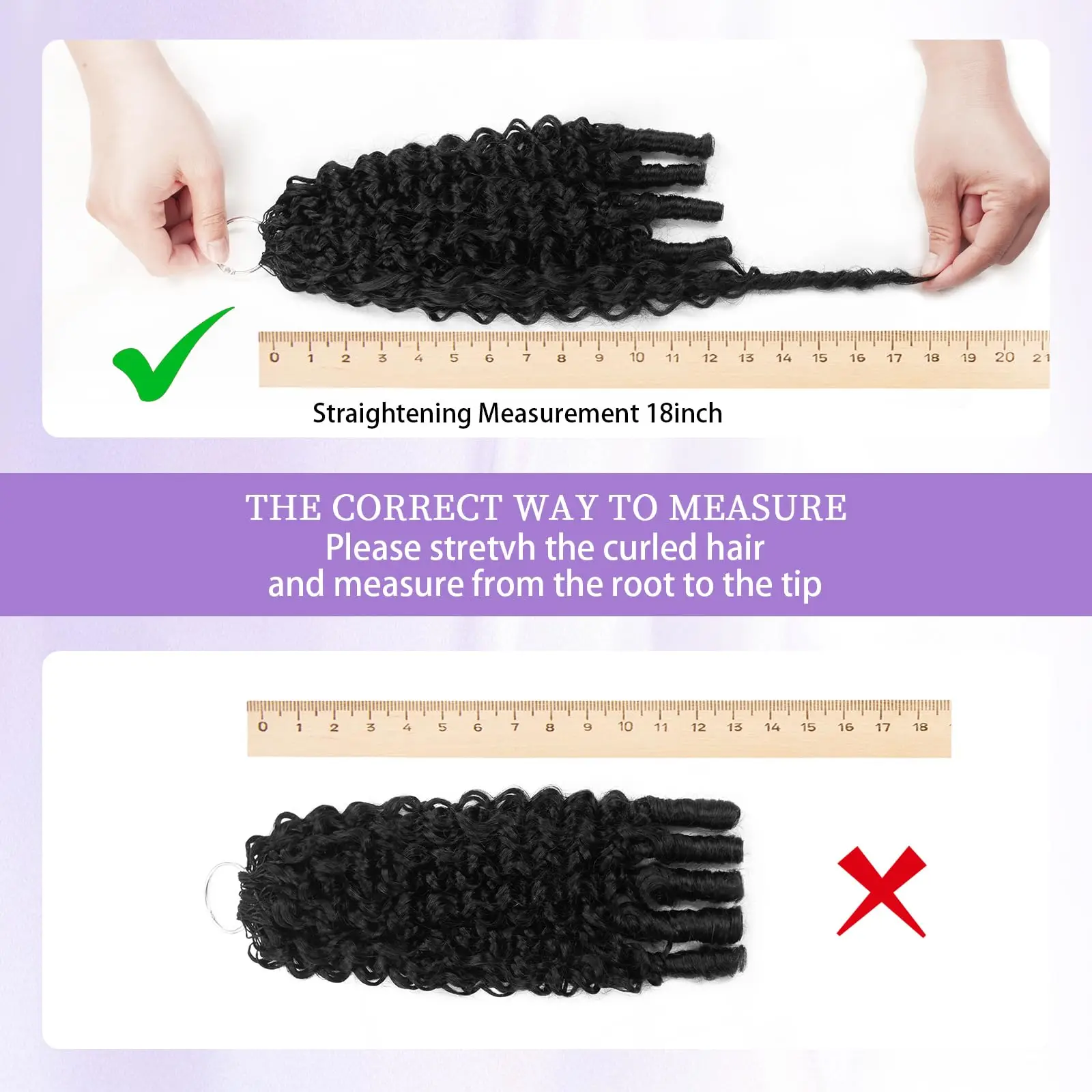 Burmese Curly Human Hair Crochet Braids Extensions Pre Separated Burmese Remy Hair Bundles 12A Lightweight Reusable Remy Hair Extensions For Women Natural Black Color 7